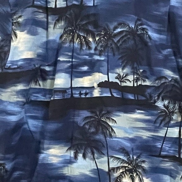 RJC Palm Tree Ocean Hawaiian Shirt L - Picture 6 of 7